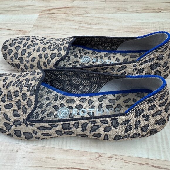 Rothy's Leopard Spot Loafers- Blue lining - Picture 5 of 5